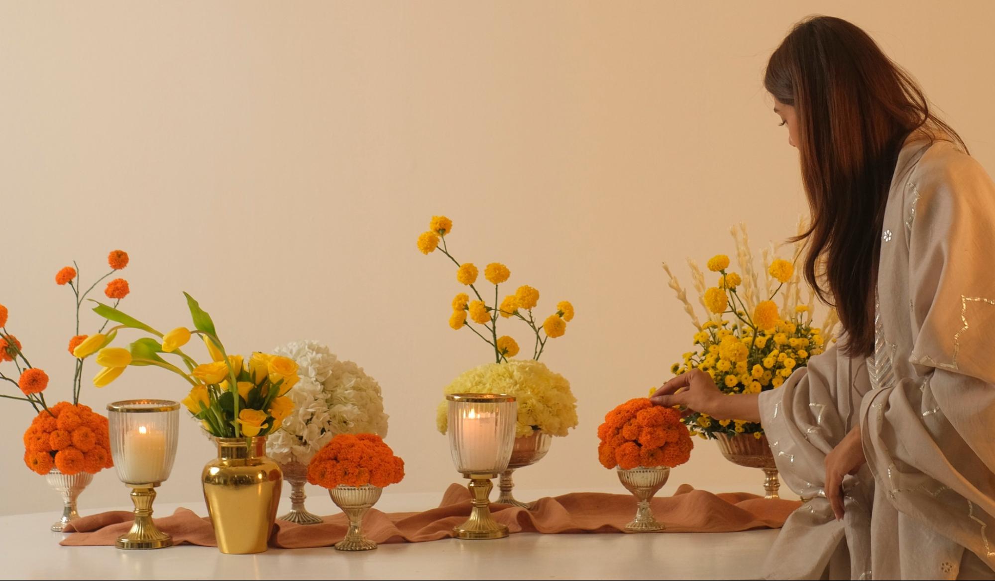 diwali decoration flowers