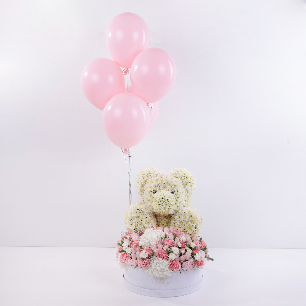  EXOTIC TEDDY WITH BALLOONS
