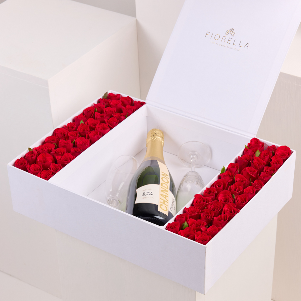  CHAMPAGNE ROSES BOX