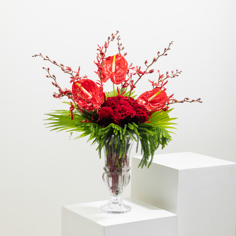 CRIMSON VELVET VASE