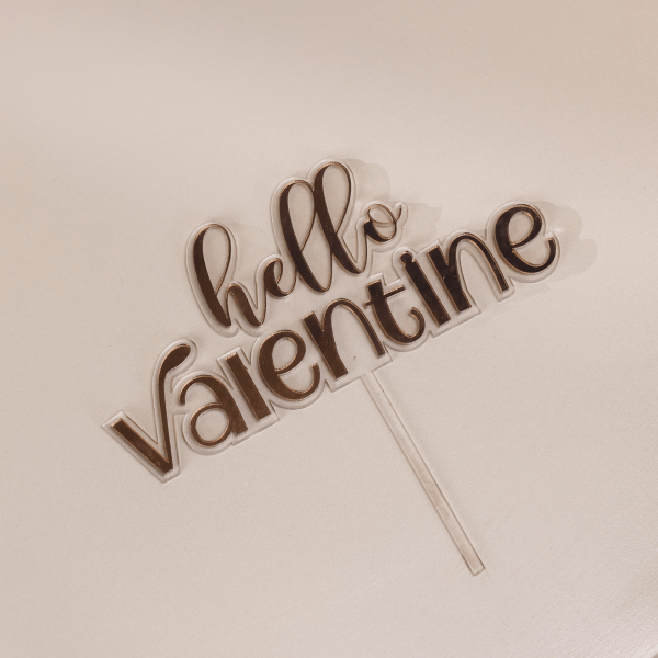 Gold (hello valentine) - Flower Topper