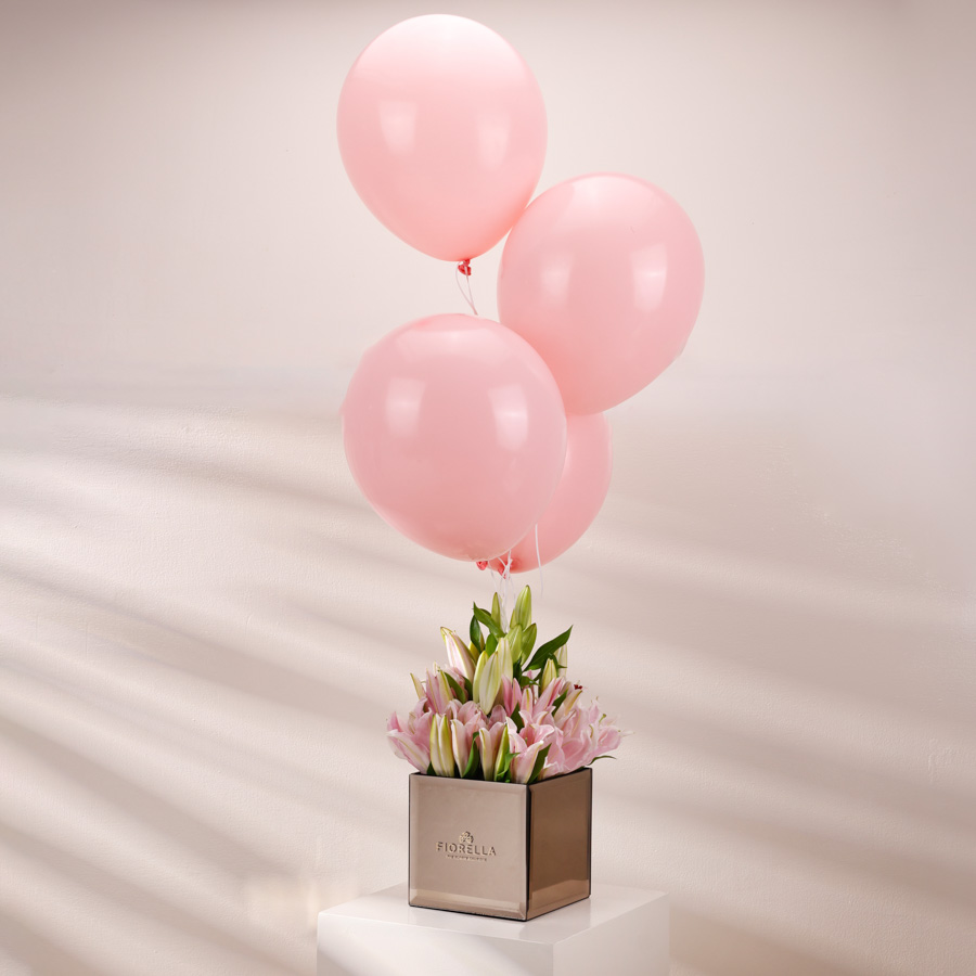  LILIES CUBE BALLOONS