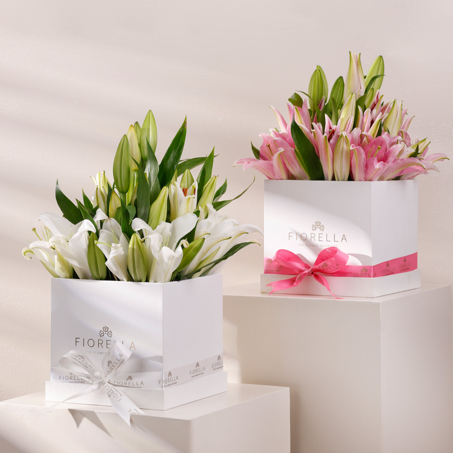 CUBE BOX - LILIES