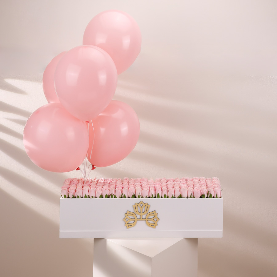 LONG LOW BOX - BALLOONS
