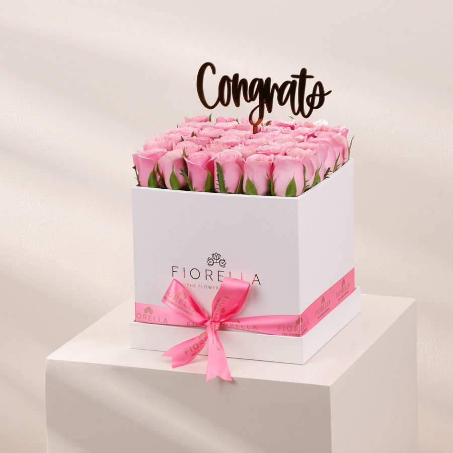 ROSES CUBE BOX - CELEBRATION EDIT