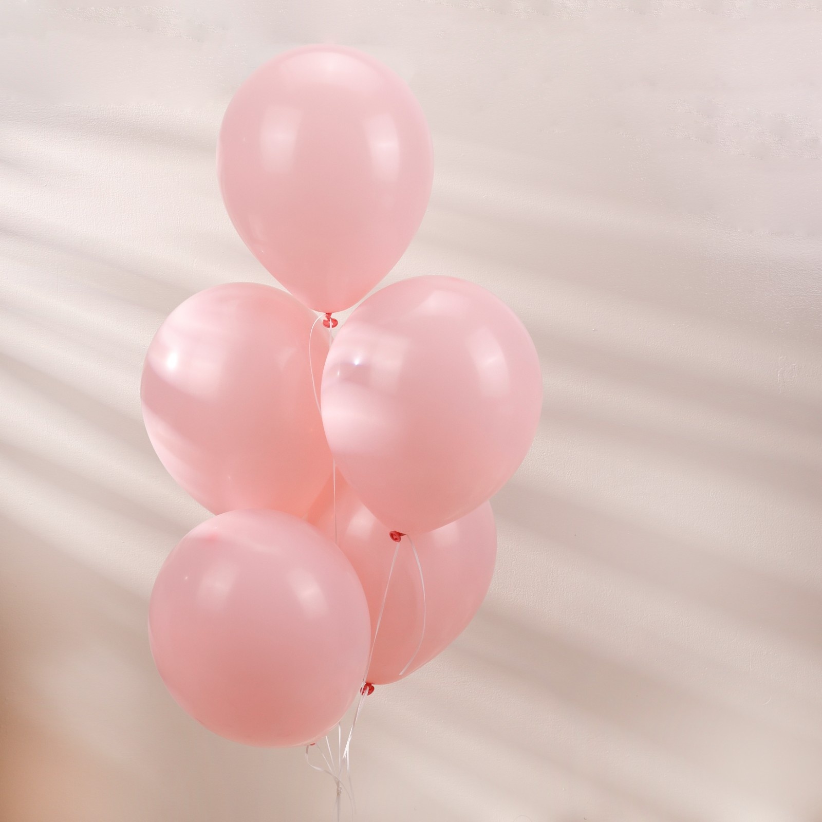 5 Baby Pink Helium Balloons
