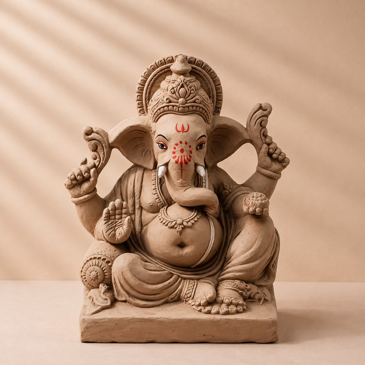 Eco-Friendly Ganpati Idol (1 Feet)