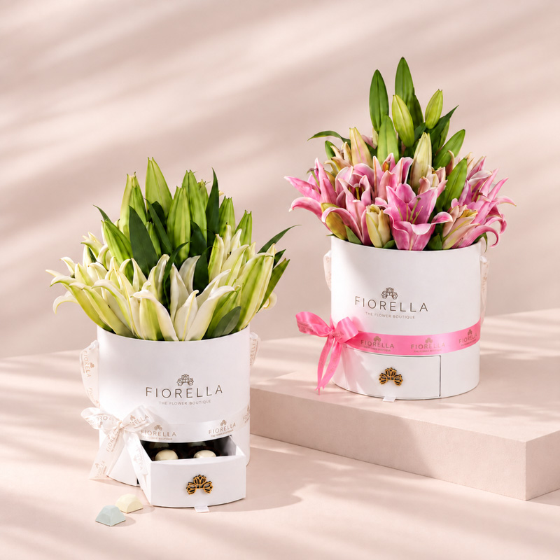  THE LILIES ROUND BOX